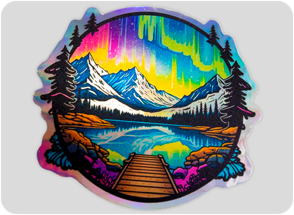 Impressão com cores vibrantes